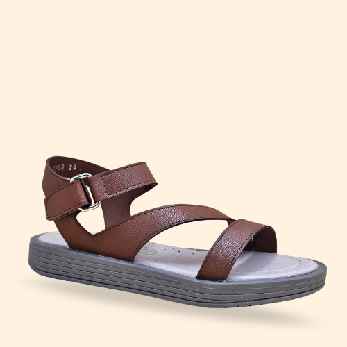 Mayoreo De 6 Pares De Sandalia Kool Argelia Tan Estilo-2908