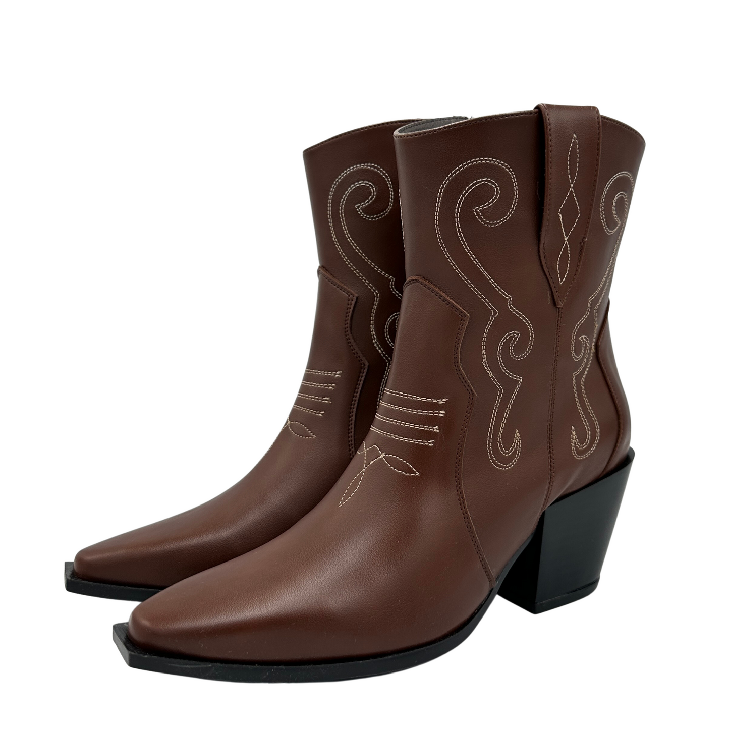 Botin para Mujer Vaquero Estilo-4038 Color Café