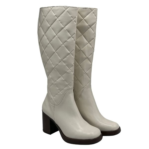 Bota para Mujer de Estilo-5308 Color Blanco