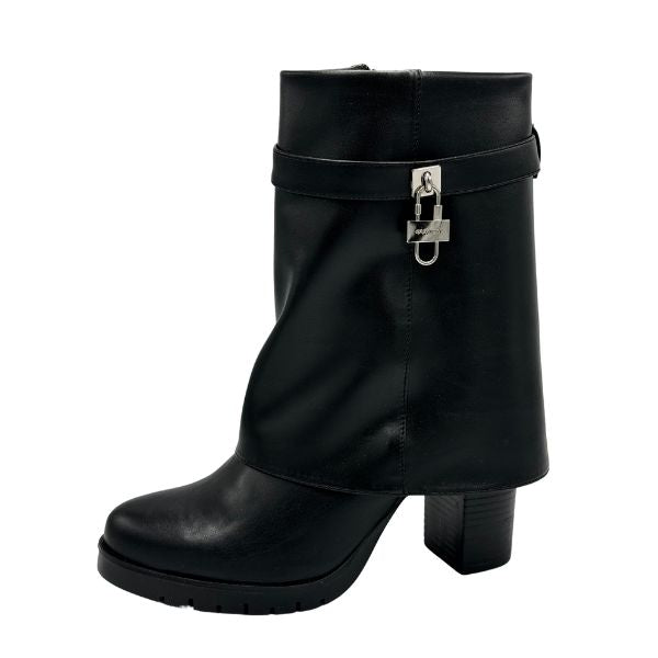 Bota para Mujer de Tacón Medio Estilo-2031 Color Negro